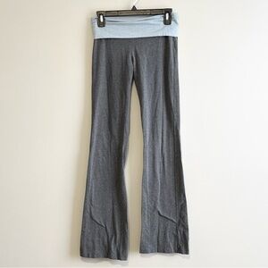 Victoria's Secret PINK Y2K Fold Over Yoga Pants Blue Sparkle